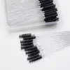 Caja de 50 Piezas Varilla de Cristal Espiral Multicolor de Un Solo Uso Cepillo para Lavar Pestañas Cejas Pestañas Doble Propósito Stock Listo Venta al por Mayor