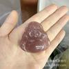 Venta al por mayor de fábrica material exterior colgante de Buda grande de Xinjiang y Tian Qing blanco tallado tridimensional colgante de Buda sonriente Maitreya