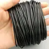 Cuerda de cera coreana negra cuerda de cera collar cuerda cadena joyería cuerda 1.5mm cuerda de cuero para colgar al por mayor