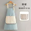 Fabricante de delantal a rayas de algodón y lino al por mayor moda transpirable delantal para el hogar restaurante delantal para cocina casera comercio exterior anti-manchas