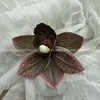 Flores Artificiales Bolsas de Dulces para Boda DIY, Bolsas de Regalo Furoshiki, Decoraciones para Fotos de Boda, Orquídeas Cymbidium, Orquídeas Phalaenopsis, Flores para Zapatos, Flores para Sombreros