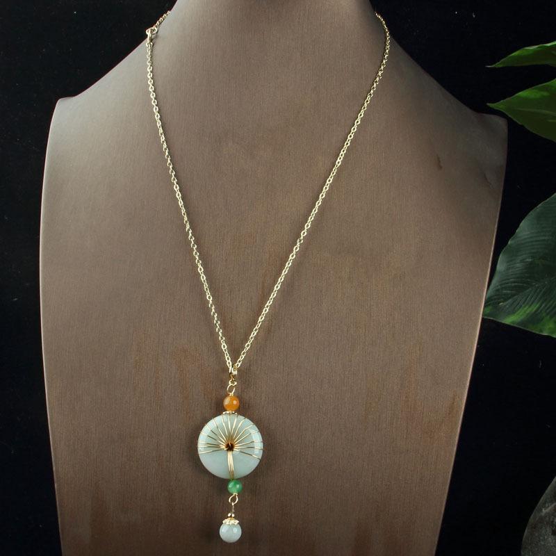 玉髓镶嵌吊坠1844