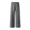 Ropa de Hombre Fengshe / Novedad Primavera y Otoño Pantalones Casuales para Hombre Caída Cintura Elástica Pierna Recta Pantalones Largos Corte Ajustado Pantalones de Traje para Hombre