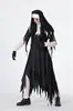 Disfraz de Monja Europeo y Americano para Mujer de Halloween cosplay Monja Vampira Demonio Disfraz de Espectáculo
