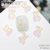 Joyería de oso Aurora para uñas, venta al por mayor, celebridad de Internet, nuevo color mágico, dibujos animados, linda resina tridimensional, accesorios para uñas que combinan con todo.