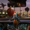 Muñecas de nueva serie de películas de terror transfronterizas listadas payaso de Halloween parodia decoración de terror colgante para el hogar