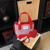 Bolsos Infantiles Transfronterizos Nuevo Estilo Coreano de Primavera Fresco Cuadros Bolsos de Mano para Niñas Dulce Princesa Lápiz Labial Bolso Cruzado