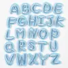 Patches bordados coloridos de letras transfronteiriços, patches para reparo de furos em roupas, decoração DIY para mochilas, 26 patches de letras em inglês