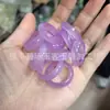 Fabricante de Productos de Jade al por Mayor Anillos de Cuarcita de Hielo Transparente de Alta Calidad, Anillos para Dedos, Anillos de Mano, Anillos de Flor Flotante Tipo Hielo