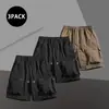 Fornecimento Transfronteiriço de Banda Elástica de Poliéster Shorts Cargo de Cinco Pontos Multibolsos Shorts Casuais para Exterior Prontos para Venda