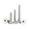 Tornillos Autorroscantes de Acero Inoxidable 304 Cabeza Plana Phillips Tornillos Autorroscantes de Cabeza Plana Phillips Gruesos y Delgados Clavos Autorroscantes