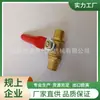 Válvula de Bola Pequeña con Mango Rojo Engrosada para Dientes Internos y Externos 1/4*8 Engrosada 50g Válvula de Bola Rosca Externa Válvula de Bola para Intubación