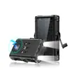 Batería externa de manivela 22.5W para brújula, 20000mAh, con carga inalámbrica solar, fuente de alimentación móvil para exteriores