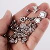 EABY nuevo piercing para ombligo de circón transfronterizo de acero inoxidable con forma de corazón y flor, piercing de moda para el ombligo, adornos para el ombligo, hebilla para el ombligo