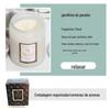 Vela grande de aromaterapia, criativa, em vidro com relevo, sem fumaça, feita à mão, com fragrância de cera de soja em lata, para presente