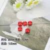 Contas espaçadoras de trevo de quatro folhas, fio de contas, chaveiro fofo de desenho animado, materiais para DIY, corrente de telefone, ornamentos de liga, acessórios de atacado
