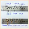 Fechos de Parafuso Olho de Ovelha de Metal Acessórios para Joias DIY Conectores Galvanizados Prata e Ouro