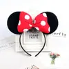 Faixa de Cabeça Fofa para Festa Show Faixa de Cabeça Mickey Minnie Faixa de Cabeça Mickey Mouse Laço Orelhas Pretas DY Acessórios de Cabelo de Natal
