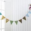 Dia das Crianças Festa do bebê Decoração Ponto de onda Aniversário Bandeira de papel Casamento Quarto de casamento Vestido de noiva Triângulo Amoroso