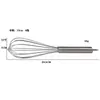 Batidor de huevos manual de acero inoxidable batidor de huevos batidor de huevos batidor de huevos herramienta para batir crema de huevos para hornear