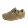 Zapatos Birkenstock para niña de suela blanda, nueva colección primavera/otoño 2026, zapatos slip-on infantiles de moda y cómodos, zapatos planos casuales de estilo retro, modernos