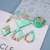 Molde de Resina de Cristal DIY Papoula Brincos Forma Irregular Pingentes de Orelha Enfeites de Pingente Molde de Silicone Venda por Atacado