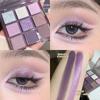 Paleta de sombras de ojos de nueve colores daizy marrón cálido morado taro mate perlado té con leche pan de mantequilla paleta ins maquillaje de color barato