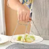 Clip para Tazón de Acero Inoxidable Pinza para Tazón Anti-quemaduras Pinza de Cocina Pinza para Plato Pinza para Cocinar al Vapor Casera Pinza para Plato Levantador de Platos