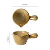 Cerámica Retro Mango Personalizado Condimento Pequeño Plato de Leche Salsa para Dipear Taza Pequeña de Leche Olla Salsa Salsa para Filete Postre Plato de Postre