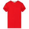 Uniforme de Grupo Cuello Redondo Manga Corta Infantil Algodón Puro Transpirable Absorbente de Sudor Camisa Cultural Camiseta Casual Que Absorbe la Humedad Secado Rápido Versátil Corte Holgado