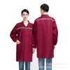 Casaco Longo com Logo Personalizado, Tiras Refletoras, Capa de Poeira, Roupas de Trabalho para Oficina de Ração e Alimentos, Roupas de Proteção do Trabalho e Manuseio com Imagens Impressas