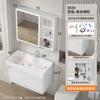 Baño Tamaño Pequeño Gabinete de Baño Balcón Cerámica Lavabo Todo en Uno Espacio Aluminio Espacial Mesa de Lavado Espacio Pequeño Mini Mesa de Lavado