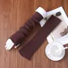 Venta al por mayor del fabricante Lana 100% Pura Manga Acampanada Tejido Cálido Calentadores de Brazo sin Dedos Guantes de Manga Larga Gran Cantidad en Stock