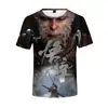 2026 Nueva Serie Black Myth Wukong Serie Alma Tendencia Manga Corta Juego Anime Periférico Estampado Digital Camiseta de Verano