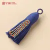 Borla de algodão tecida à mão de 5 cm para sachês DIY, acessórios de tecelagem estilo Xizang, marcadores de página, enfeites pendentes estilo chinês e pingentes