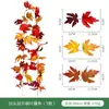 Enredadera artificial de Halloween decoraciones de otoño, decoraciones de pared de Halloween y Acción de Gracias, plantas verdes artificiales para decoración del hogar, enredadera artificial