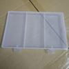 Caja de plástico transparente PP, rectangular, cubierta, para muestras, piezas, joyería, herramientas, accesorios, equipo de pesca, embalaje, caja de almacenamiento