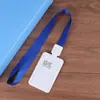 Porta credencial personalizable Porta gafete de empleado Cordón retráctil Doble cara Completamente transparente Delgado Portatarjetas con hebilla de fácil extracción