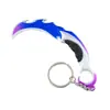 Valoro L Arma Especial 12cm Garra de Impresión de Saqueo Hoja Modelo de Metal Azul Llavero Colgante Juguete para Estudiantes