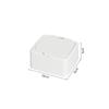 Caja de Almacenamiento de Doble Compartimento, Caja de Plástico a Prueba de Polvo para Hisopos de Algodón de Escritorio con Tapa, Organizador de Tipo Pulsador, Mini Caja de Almacenamiento de un Solo Compartimento