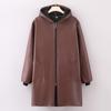 Invierno Forrado de vellón Cuero con Capucha Ropa para Ponerse Encima Overoles Hogar Cocina Impermeable y a Prueba de Aceite Ropa de Trabajo para Hombre y Mujer Grueso Cálido
