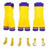 Novo uniforme de basquete para crianças e adultos, uniforme de treinamento esportivo impresso faça você mesmo, uniforme de basquete sem mangas, atacado