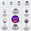 Soporte de barra de ropa para armario, asiento de tubo de acero inoxidable, soporte fijo, base de barra de ropa, brida, asiento, toallero, accesorios