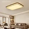Luminária de teto para sala de estar com estética de song, novo estilo chinês, cor de nogueira, nova estampa de tecido retrô, luminária de hall 5H outro