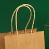 Bolsas de Papel Kraft para Regalos en Stock, Bolsas para Empaque de Regalos Navideños, Bolsas de Empaque Personalizadas para Llevar Té de Leche, Café y Bebidas