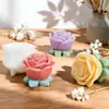 Enfeites de Flor de Rosa, Velas Perfumadas, Formas de Sabão de Silicone, Formas de Bolo para Assar DIY, Formas de Vela Perfumada Prontas