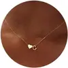 Colar de Aço Inoxidável Galvanizado 14K em Formato de Coração com 26 Letras Colar com a Primeira Letra do Coração Colar Feminino Atacado em Estoque