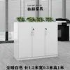 Armário Divisória de Escritório Shenzhen, Gabinete Baixo Simples Moderno com Floreira, Armário de Madeira para Flores e Plantas, Combinação de Armazenamento de Armário para Arquivos e Documentos
