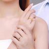 Anillo Jiu Feng Xiang 999 Oro Puro Plateado para Mujer Banda de Moebius Anillo Ajustable para Pareja Regalo de Cumpleaños