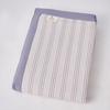 Esterilla Refrigerante de Tela Gruesa Estilo Antiguo, Juego de Tres Piezas Espesado 100% Algodón, Esterilla Refrigerante Suave, Diseño Simple de Rayas para Todas las Estaciones, Adecuada para Uso Doméstico, Tamaño Matrimonial, Lavable a Máquina